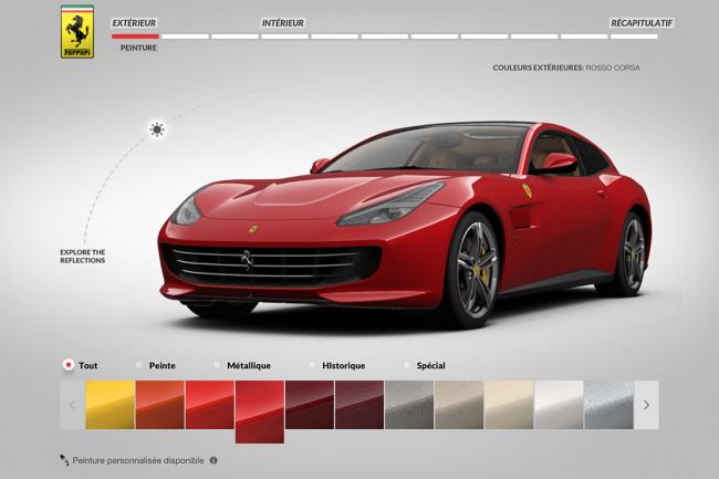 Ferrari gtc4 lusso le configurateur en ligne 