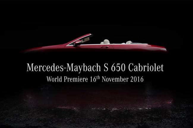 La mercedes maybach s650 cabriolet en approche 