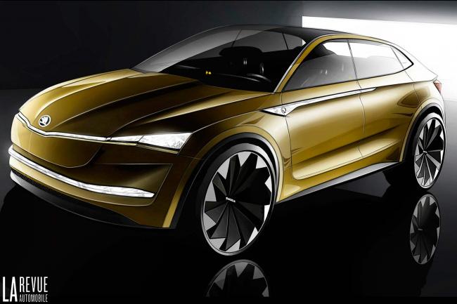 Skoda Vision : 300 ch électrique pour concurrencer la Tesla Model X