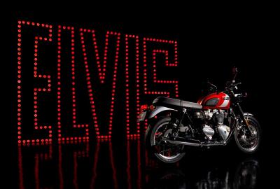 Image principale de l'actu: Triumph Bonneville T120 Elvis Presley : Quand la légende prend la route