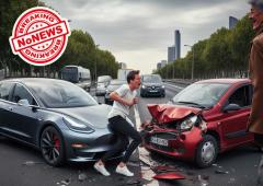 Image de l'actualité:Un fan de Tesla se fait humilier par une Renault Twingo sur le périphérique