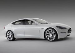 Tesla d la berline s en quatre roues motrices 