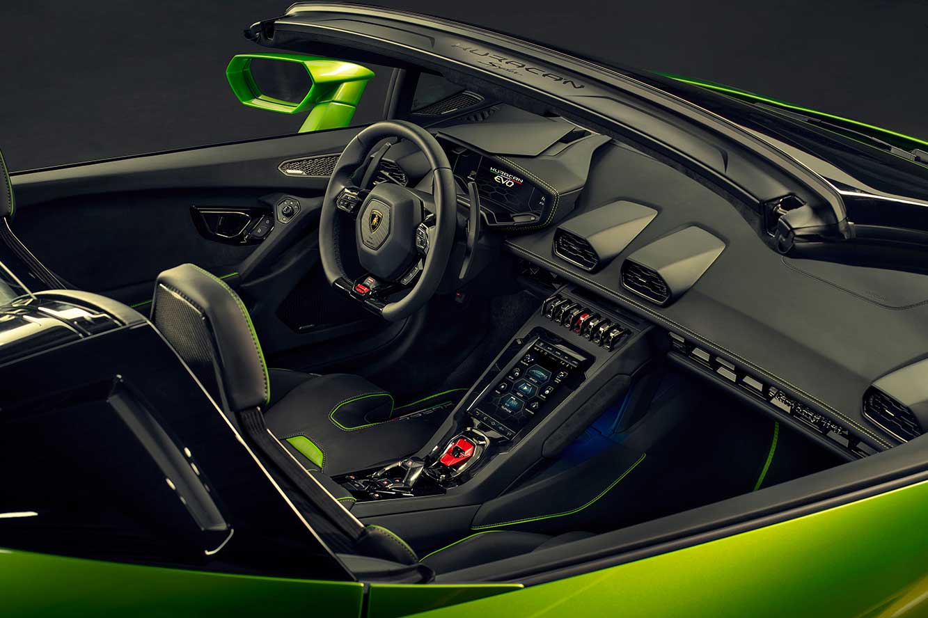 Lamborghini Interieur Lamborghini Huracan Evo Spyder Photo HD