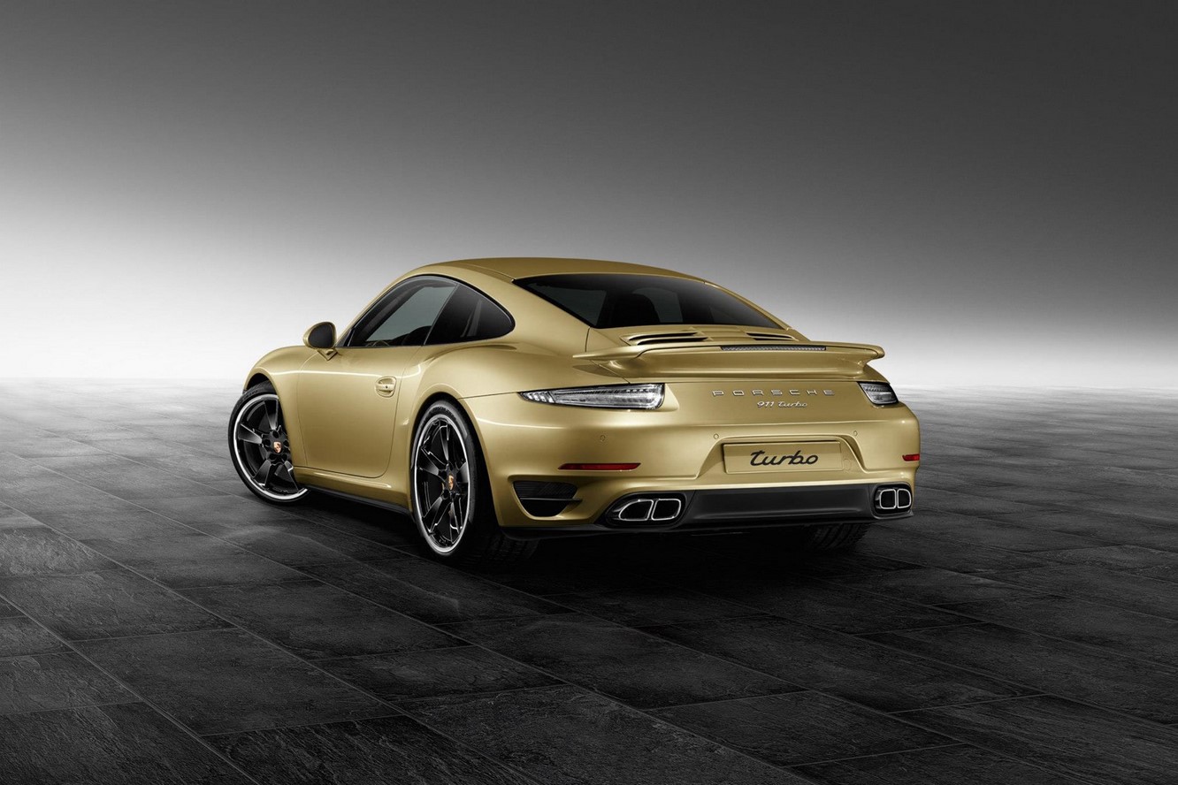 Porsche 911 turbo la version gold de porsche exclusive 