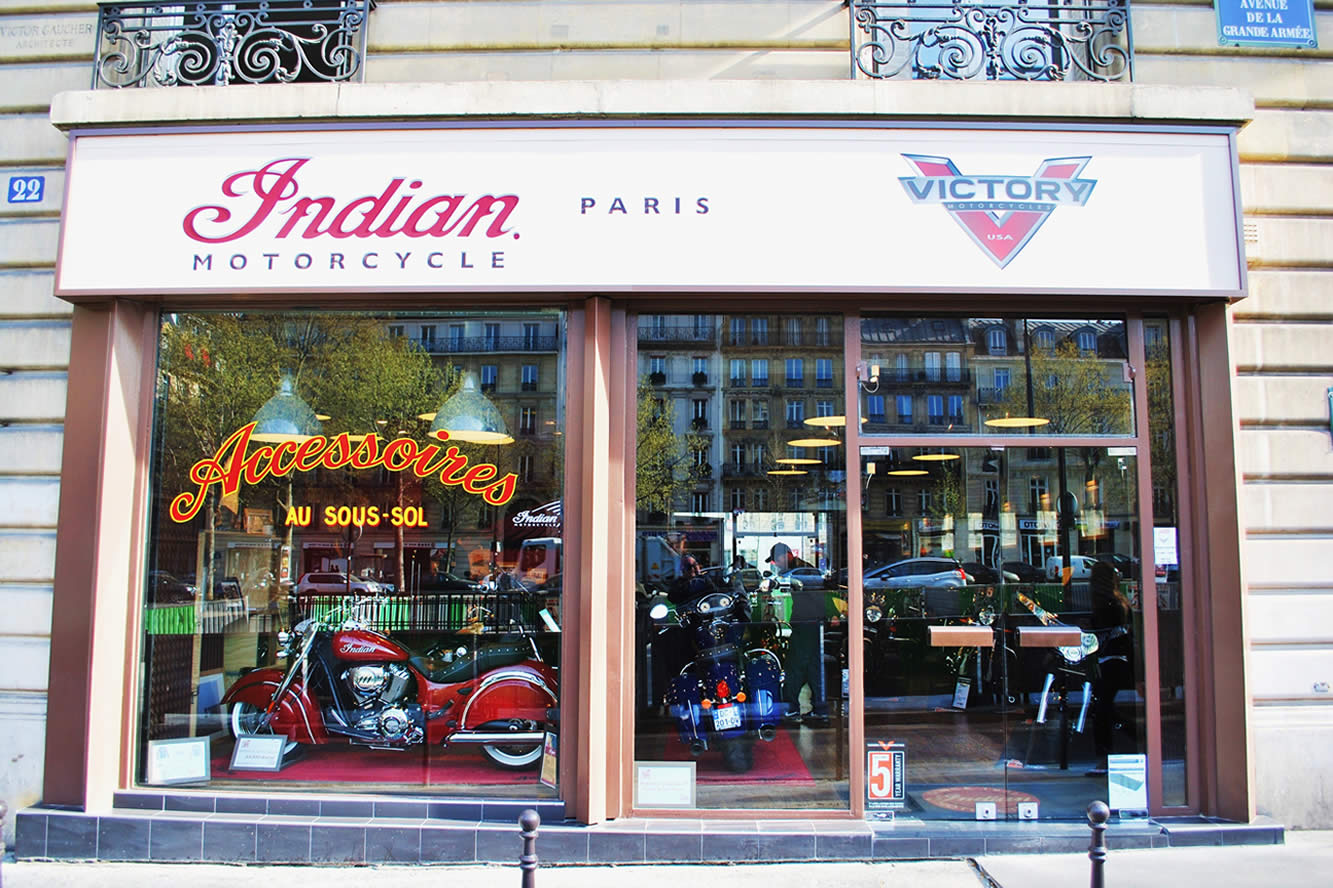 Indian et victory nouvelle concession a paris 