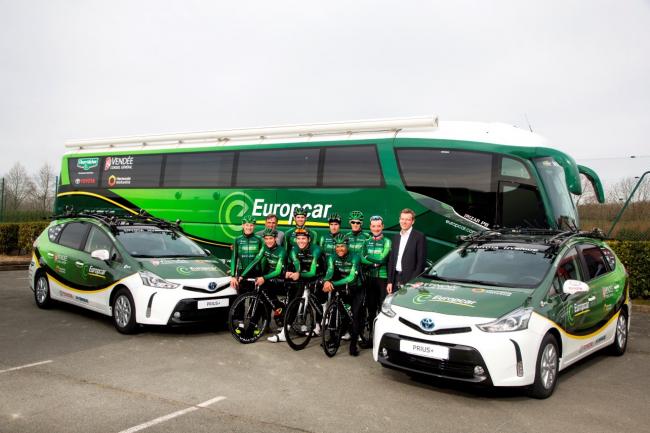 Toyota sur le tour de france avec l equipe europcar 