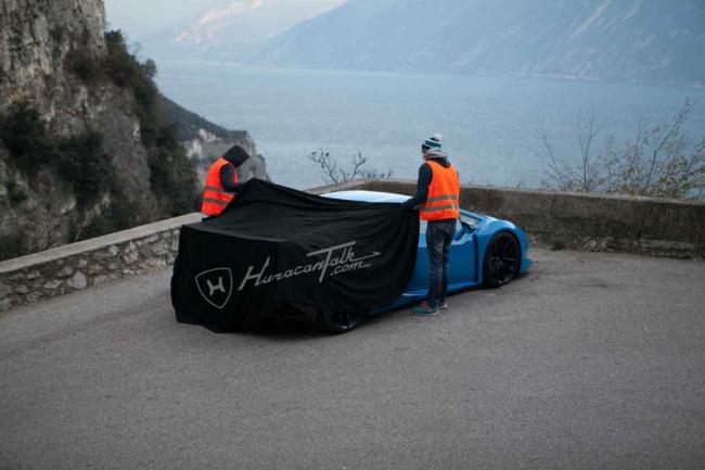 Lamborghini huracan la superleggera surprise a l air libre 