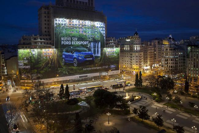 Ford ecosport une publicite record installee a madrid 