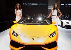 Francfort la lamborghini huracan spyder aimante les regards 