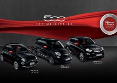 Les fiat 500 500x et 500l en serie speciale rosso amore edizion 