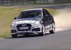 Videi l audi rs 3 berline sechauffe sur le nurburgring 