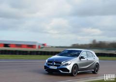 Une mercedes amg a 43 en preparation pour contrer l audi s3 