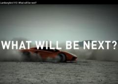 Premier teaser video pour la lamborghini aventador s 