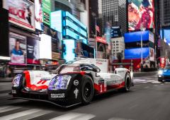 Porsche 919 hybrid elle visite les rues de new york 