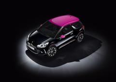 Citroen ds3 dark rose presentee par alfred hitchcock 