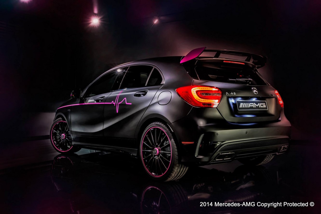 Mercedes a 45 amg erika la panthere rose facon sauvage 