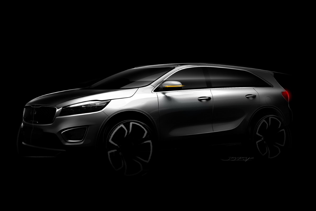 Teasing sur le nouveau sorento de kia 