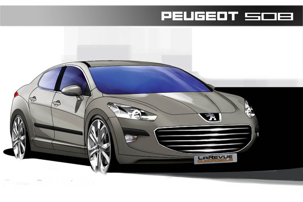 Premieres photos de la peugeot 508 